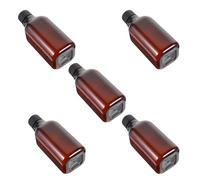 LALADEFIEE 5 Flaconi da Viaggio 200 Ml con Tappo a Vite e Tappo Interno, Bottiglie Ricaricabili per Shampoo, Lozione e Articoli da Toeletta, Contenitori Portatili per Necessità di Viaggio