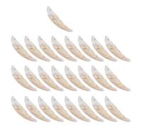 LALADEFIEE 50 Pezzi Ciondoli Zanne in Plastica 40x10mm per Collane e Portachiavi Fai da Te Accessori Artigianali Leggeri per Creazioni Gioielli Personalizzati Uomo