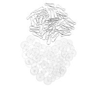 LALADEFIEE 50 Pezzi Ganci da Soffitto Trasparenti Autoadesivi No per Appendere Lanterna e Decorazioni Ganci Adesivi Stick per e Soffitti per Feste Matrimoni e Decorazioni Indoor