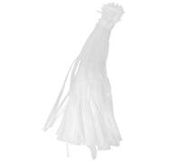 LALADEFIEE 50 Pezzi Sacchetti di Rete PE Bianco, Lavabili | Supermercato e Casa, Asciugatura Rapida, Caricamento Semplice, Struttura Essenziale, per Ortaggi e Giochi