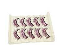 LALADEFIEE 5paia Ciglia Falsi Per Spettacoli Di Danza Ciglia Artistiche Con Diamanti Per Esibizioni e Occasioni Speciali