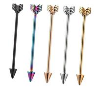 LALADEFIEE 5Pezzi Piercing Inossidabile per Cartilagine Design Chic e Versatile per Ogni Occasione Casual Formale Accessori