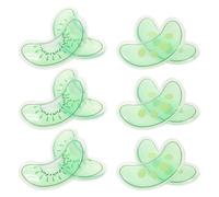LALADEFIEE 6 Paia di Impacchi Freddi per Occhi Riutilizzabili Gel Rinfrescante, Piccoli Cuscinetti di Ghiaccio per Borse e Gonfiore, Maschera Oculare Delicata per Uomini e Donne, Uso
