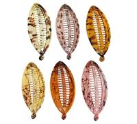 LALADEFIEE 6 Pezzi Clip per Chioma a Forma di Pesce in Resina Forte Tensione, Fermacoda Donna alla Moda che Rimane Fermo Tutto Giorno, per Lavoro e Spiaggia Colore Casuale