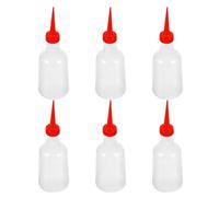 LALADEFIEE 6 Pezzi Irrigatori Automatici per Piante in Plastico Rosso, Metodo di Irrigazione a Goccia per Vasi da Interno e Giardino, Mantiene Le Foglie Asciutte e Riduce Lo Spreco d'Acqua