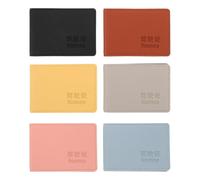 LALADEFIEE 6 pezzi Portadocumenti per auto in pelle PU Portadocumenti per patente di guida Organizer per auto da donna Accessori per interni per documenti