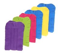 LALADEFIEE 6 pezzi Ricariche Spolverino Morbido in Pile Testine Lavabili per Pulizia Polvere su Mobili Scrivanie ed Elettronica Accessori Duster Sostitutivi Versatili e Resistenti