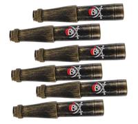 LALADEFIEE 6 pezzi Telescopio Monoculare Pirata Giocattolo per Cannocchiale Retrattile Portatile per Esplorazione all di Cannocchiali Tema Pirata per Ragazzi e Ragazze Facile da Trasportare