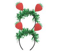 LALADEFIEE 6 Pz Fascia Alla Fragola Ornamento Per Fascia a Margherita Simpatica Fragola Cerchio Per Decorativo Roba Alla Fragola Fascia Di Bastoncini Di Zucchero Festa Saluto
