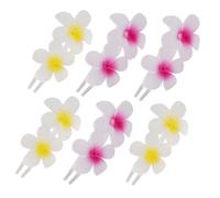 LALADEFIEE 6pezzi Fermagli Per Capelli Floreali Per Donne Accessori Decorativi in Plumeria Artificiale Clip Per Capelli Grandi Per Vacanze Estive Feste e Uso Quotidiano