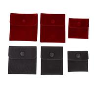 LALADEFIEE 6pezzi Sacchetti per Gioielli Design Bottone Anti-pelucchi Sacchetti per Collane e Braccialetti Materiali Sicuri e Delicati Durata e Protezione per Riporre Piccoli Accessori