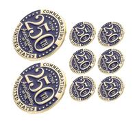 LALADEFIEE 8 Pezzi Set 8 Spille Patriottiche Americane in Metallo Smaltato 250° Anniversario Indipendenza Usa, Distintivi Commemorativi Leggeri per Cappelli, Sciarpe e Abbigliamento,
