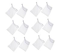 LALADEFIEE 80 Pz rete porta sapone borsa per il trucco in rete maglia facciale borsa per il trucco da viaggio sapone a rete saponetta sacchetto salvasapone borsa a bolle di maglia nylon