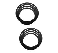 LALADEFIEE 8pezzi Cerchi Mute Per Batteria Accessori Per Pratica Con Tamburo Di Sordine Per Batterie Professionali Compatibile Per Musicisti e Amanti Della Batteria