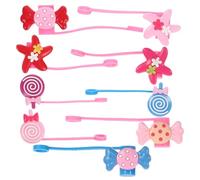 LALADEFIEE 9 pezzi Tappi Cannuccia in Silicone Riutilizzabili Protezioni per Cannucce Lavabili con Decorazioni Lollipop e Stella Copricannuccia Sicuri e Leggeri per Feste Picnic e Uso