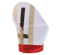 LALADEFIEE Accessorio per costume da santo: cappello da papa per uomo, copricapo religioso per uomo per tempi biblici, natività, feste, cosplay del clero, spettacoli teatrali cristiani