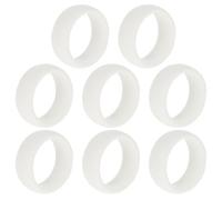 LALADEFIEE Anelli in Silicone per Uomo 8 Pezzi, Design Ergonomico Semplice, Previene i Segni Dell'anello, Accessori Sportivi per Fitness e Attività