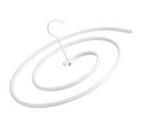 LALADEFIEE Appendiabiti a Spirale in Acciaio 304 Bianco Stendibiancheria Salvaspazio per Trapunte e Lenzuola Appendino Balcone Alta Capacità di Carico per Asciugatura Rapida