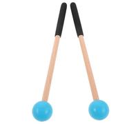 LALADEFIEE Bacchette per Percussioni in Legno e Gomma con Impugnatura Ergonomica Set per Marimba Xilofono e Glockenspiel Accessori Musicali per Studenti e Lezioni di Musica a Casa e