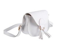 LALADEFIEE Borsa Tracolla per Ragazza Nappe Mini Portatile Bianca, Borsetta a Tracolla alla Moda Design a Nappa, Borsa da Bambina per Appuntamenti e Uscite Casual