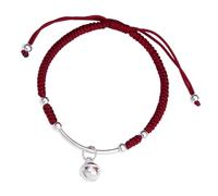 LALADEFIEE Bracciale Rosso con Campanella Vintage Braccialetto Amicizia in Filo Intessuto Regalo Unisex con Charm Simbolo di Buona Sorte Resistente e Facile da Indossare