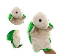 LALADEFIEE Burattino Mano Animale a Forma di Testuggine in Peluche Verde per Adulti Gioco Interattivo Educativo per Racconti e Relazioni Genitore-figlio Marionetta Animale Divertente e