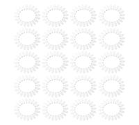 LALADEFIEE Campioni di Unghie Ovali 20 Pezzi Ruota Espositiva Trasparente in Plastica, Tester Colori Smalto per Nail Art e Allestimento Professionale in Saloni e Centri Estetici