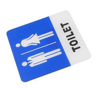 LALADEFIEE Cartello Bagno Unisex in Acrilico Autoadesivo per Muro, Resistente, Non Si Deforma Né Si Rompe, per Casa e Ufficio