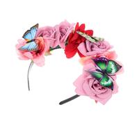 LALADEFIEE Cerchiamo Di Generare Un Titolo Accattivante Che Rispetti Tutte Le Linee Guida Fornite Una Proposta Fascia Floreale Con Farfalla Decorazione Per Halloween e Feste Accessorio