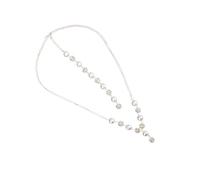 LALADEFIEE Collana Sposa con Pendente Lunga e Raffinata Accessorio per per Matrimoni e Speciali Color