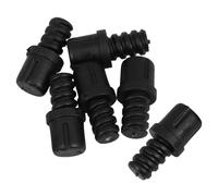 LALADEFIEE Connettore per Bastoncini di Pennello 6 Pezzi Adattatore di Ricambio per Scopino Wc Scanalature e Bordi per Installazione Semplice in Locale Bagno