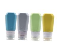 LALADEFIEE Contenitori da Viaggio in Silicone Bottiglie Ricaricabili Pratiche e Antiperdita per Cosmetici Contenitori Compatti per Liquidi da Viaggio Bottiglie per Lozione Sicure e Facili da