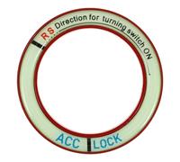 LALADEFIEE Copertura Protettiva Universale Per Pulsante Avvio Motore Auto Anello Decorativo Luminescente Per Interruttore Accensione Adesivo Modificato Per Pulsante Start/Stop Interno Cover