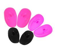 LALADEFIEE Copriorecchie in Silicone per Tintura Capelli, Proteggi Orecchie dall’Acqua, per Parrucchieri e Applicazione Domestica, 3 Paia