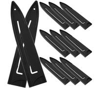 LALADEFIEE Custodie per Coltelli da Cucina Nere in Plastica Riutilizzabili 20 Pezzi Protezioni per Coltelli da Chef per Cucina e Cassetto