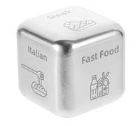 LALADEFIEE Dado per Decisioni Sul Cibo in Acciaio Inossidabile Gioco Divertente per Scegliere Cosa Mangiare per Cene Casual e Occasioni Speciali Regalo Anniversario Uomo