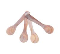 LALADEFIEE Design Unico Set 4 Cucchiaini da Caffè in Conchiglia Naturale Pratici e Raffinati Shell per e Torte