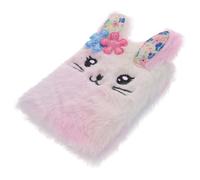 LALADEFIEE Diario Segreto Coniglio Peluche per Bambina Taccuino Portatile Mini da Viaggio Morbido Colorato per Appunti e Pensieri
