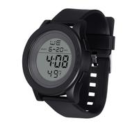 LALADEFIEE Digitale Funzione Countdown Uomo Orologio Sportivo Grande Schermo LED in Abs Pu Acciaio Inossidabile per Attività Outdoor