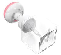 LALADEFIEE Dispenser di Sapone a Pressione da 250ml in Petg Rosa, Design Compatto e Pratico, Evita Sprechi e Perdite D'acqua, per Ufficio e Conservazione di Bagnoschiuma