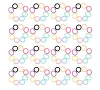 LALADEFIEE Elastici per Chioma 400 Pezzi Gomma Morbida senza Danni Fascia Elastica per Code di Cavallo Colorata per Acconciature Quotidiane e Feste