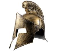 LALADEFIEE Elmo Romano Antico in Plastica Fodera Comoda e Design Unico, Casco da Cosplay per Performance e Feste Stile Guerriero e Facile da Indossare