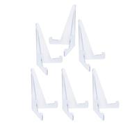 LALADEFIEE Espositore Porta Carte da Gioco e Sportive 6 Pezzi Cavalletti Mini Trasparenti, per Esposizione di Carte da Baseball e Biglietti da Visita in Casa o Negozio