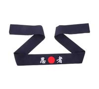 LALADEFIEE Fascia Ninja Giapponese da Chef Regolabile Stampa Samurai, Accessorio per Chioma Uomo Multifunzione per Cucina, Sport e Cosmesi, Bandana Stile Ninja per Allenamento Karate