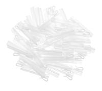 LALADEFIEE Ganci per Tende in Plastica Clip Regolabile, 50 Pezzi, Colore Bianco, per Tende Lunghe in Ambienti Domestici e Commerciali come Hotel e Sale Conferenze