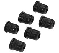 LALADEFIEE Ghiere per Corde Nere 6 Pezzi per Chitarra Elettrica e Basso Accessori di Montaggio per Parti di Chitarra Guida e Fermacorde Compatibili per Strumenti a Corda e Uso