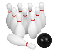 LALADEFIEE Gioco Bambini Atletica 2 Set Bowling Gioco Dei Birilli Giocattoli Per Bambini All'aperto Palla Scooter Per Bambini 3 Ai 5 Anni Bocce Per Bambini Birilli Per Bambini Bianca Plastica