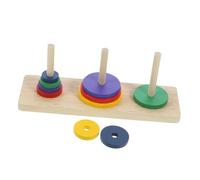 LALADEFIEE Gioco Da Tavolo in Legno Puzzle Hanoi Della Torre Gioco Intellettuale Giocattolo Creativo Sblocca Puzzle Per Adulti Casa Fai Da Te