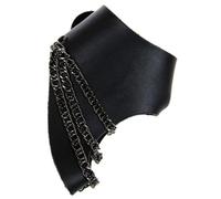 LALADEFIEE Guanto in Pelle Rivetti Punk, Braccialetto Gotico Da Polso Unisex, Accessorio Per Costume Festa Rock e Street Dance