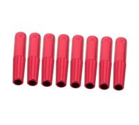 LALADEFIEE Inserti in Alluminio per Frecce Rosso 8 Pezzi - Inserti Filettati per Aste da 8 MM - Adattatori per Punte di Freccia per Pratica del Tiro L'Arco